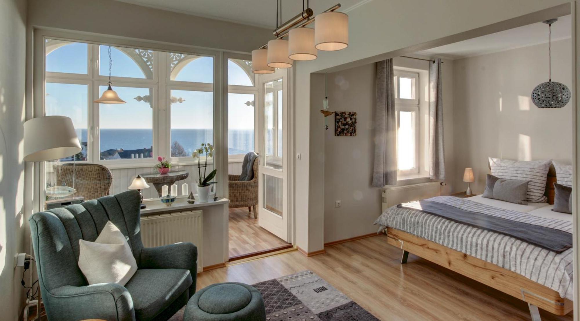Villa Fernsicht - Wohnung Nr 1 - Mit Meerblick Sassnitz Exteriör bild