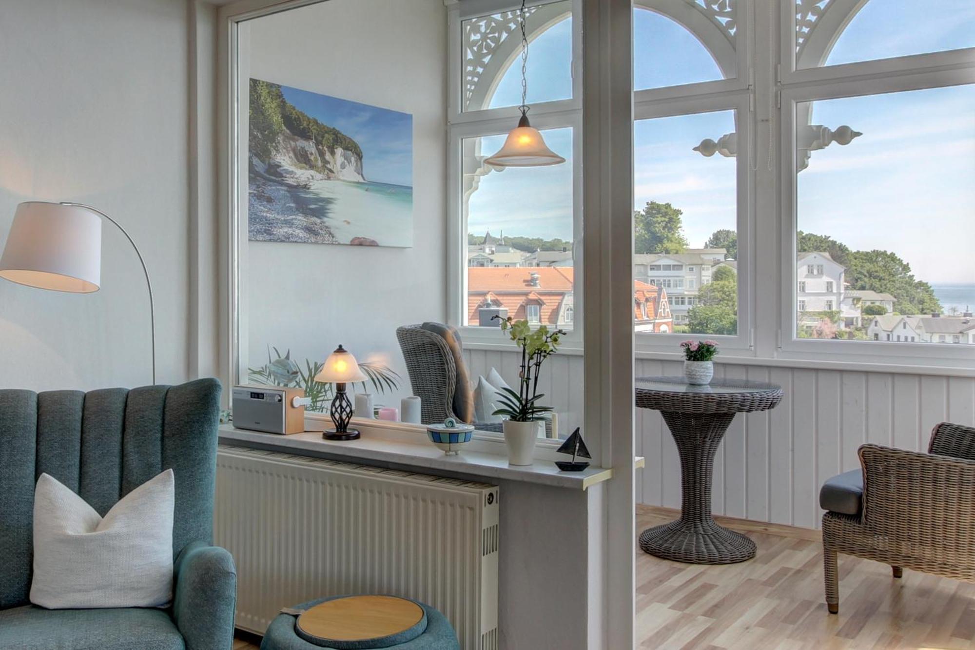 Villa Fernsicht - Wohnung Nr 1 - Mit Meerblick Sassnitz Exteriör bild