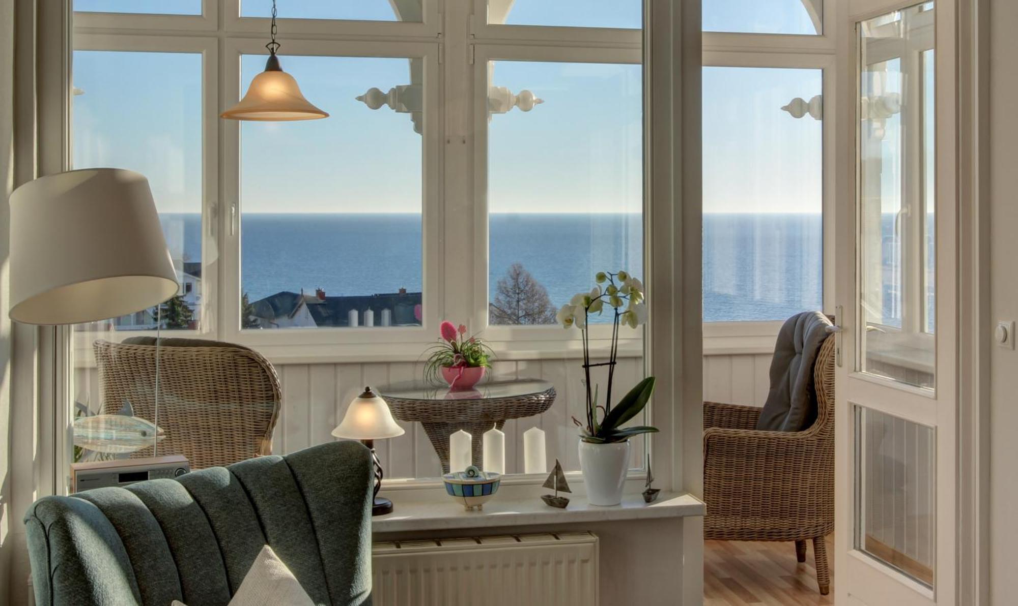 Villa Fernsicht - Wohnung Nr 1 - Mit Meerblick Sassnitz Exteriör bild